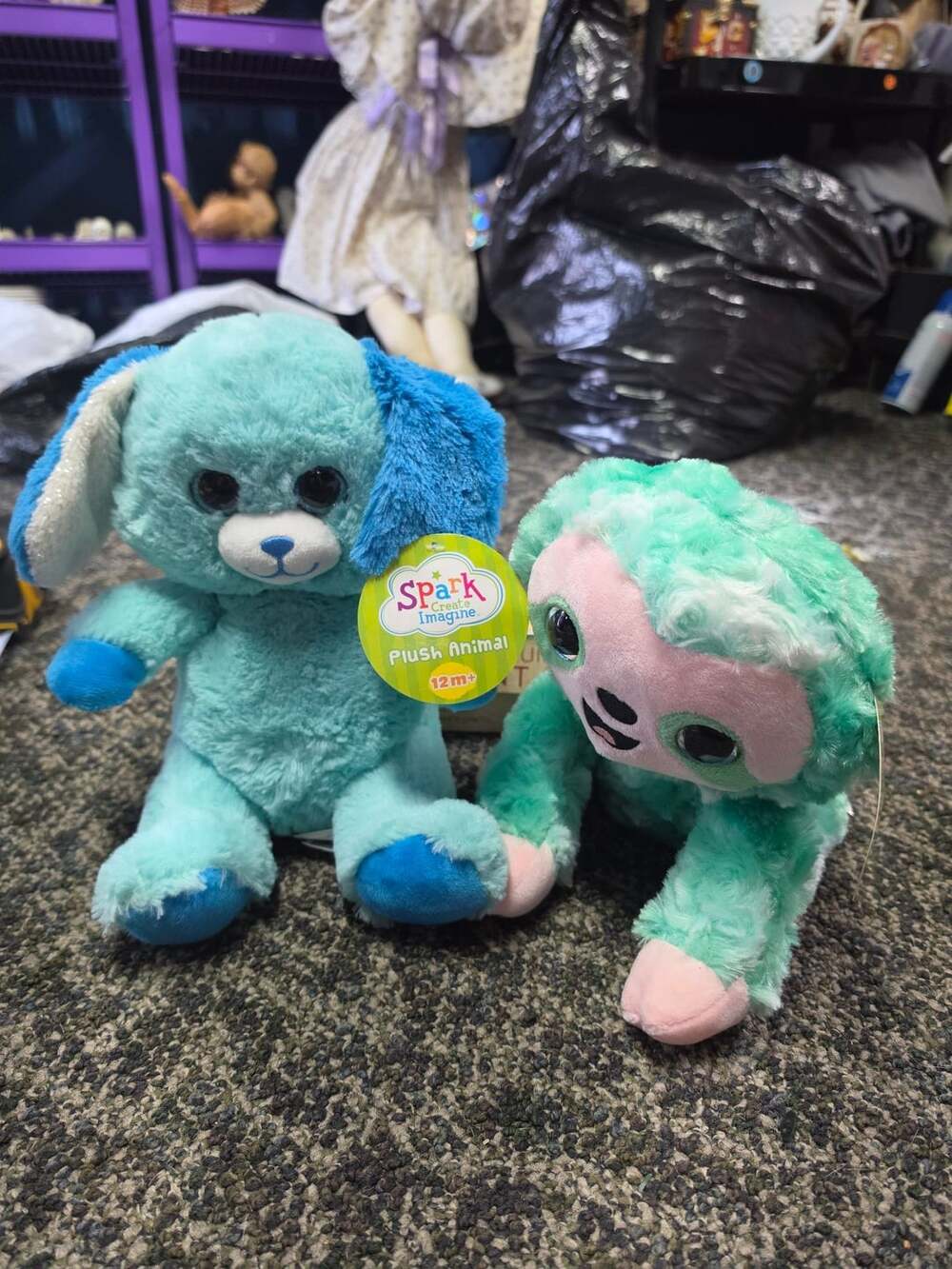 Spark Create Imagine Plush Dog Animal Blue